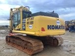 Used Excavator,Used Excavator in yard,Side of used Komatsu Excavator,Back of used Excavator,Front of used Excavator